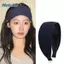 Băng đô đan rộng METUBE, Băng đô mềm mại có răng Turban, Phụ kiện tóc vòng tròn màu trơn cao cấp kiểu cổ điển