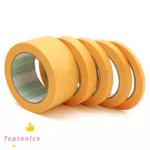 TOPTOOLCX 1PC 50M Băng keo thủ công DIY Giấy vẽ tranh màu vàng