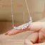 S925 Bạc Wisteria Vòng Cổ Hoa Nữ ins Niche Thiết Kế Ánh Sáng Cao Cấp Sang Trọng Xương Đòn Dây Chuyền Bạn Gái Quà Tặng Sinh Nhật 26.3.22