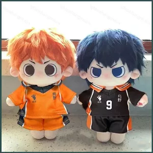 YT4 20cm Haikyuu Hinata Shoyo Tobio Kageyama Búp Bê Có Thể Mặc Được Quà Tặng Cho Bé Gái DIY Trang Phục Đồ Chơi Nhồi Bông Cho Trẻ Em