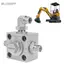Belleshopp Asixxsix Van chuyển hướng 3 chiều 2 bộ Thép hợp kim Máy xúc nhỏ Van tiết lưu Phụ tùng thay thế mini Van thủy lực Nâng cấp máy xúc