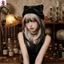 Xiêm Mèo Gradient Tóc Giả Bạch Kim Đến Đen Lớp Nổ 60cm Tóc Tổng Hợp Cho Tiệc Cosplay