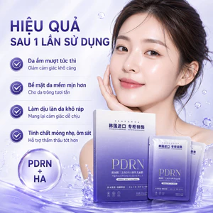 Mặt Nạ Dưỡng Da Hyaluronic Acid Và DNA Cá Hồi Cấp Ẩm Chuyên Sâu Phục Hồi Da Căng Bóng Mịn Màng