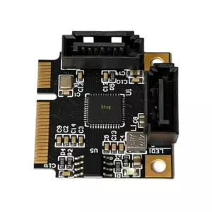 Btsg Để Bàn Mini PCIE Sang 2 Cổng SATA3 0 Adapter Card 6Gbps ASM1061 Chip Để Bàn Truyền Dữ Liệu Thẻ Chuyển Đổi Cho PC