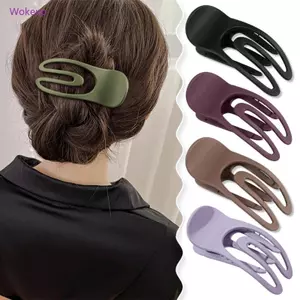 Woke Thanh Lịch Kẹp Tóc Thời Trang Móng Vuốt Độc Đáo Barrettes Kẹp Phẳng Đầu Trang Trí