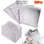 FANIELLAPOWELL 50 Cái / gói Túi cách nhiệt, Túi đựng đồ uống bằng nhôm ấm áp lạnh, Túi đựng thức ăn gấp nhiệt có túi làm mát đóng cửa