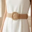 Thắt lưng thun bện ROLY, Thắt lưng thun dệt phong cách Bohemian cổ điển, Trang trí giả đa năng Dây khóa kim có thể điều chỉnh bền bỉ cho nữ