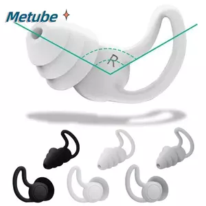 Nút tai silicon METUBE, Nút tai khử tiếng ồn bằng silicon mềm đa năng, Bảo vệ tai làm việc Giảm tiếng ồn Ngăn ngừa tiếng ồn Nút tai chống nước Ký túc xá