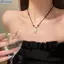 Bluelover Phong Cách Trung Hoa Thời Trang Retro Bện Dây Nelace Bướm Hoa Mặt Trăng An Toàn Lo Mặt Dây Chuyền Nelace Cho Nữ Vintage Trang Sức Mới