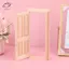 HFTOY 1 / 12 Nhà búp bê Gỗ thu nhỏ Cửa bên ngoài Nhà búp bê không sơn Phụ kiện DIY ~