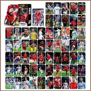 SQ11 92 Cái / bộ Cristiano Ronaldo LOMO Thẻ Dán Bưu Thiếp Bộ Sưu Tập Ngôi Sao Bóng Đá Ngoại Vi