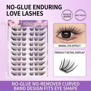 Lông Mi Giả Mỏng Sợi Mềm Tự Nhiên Nhìn C Curl 8-14mm Mắt Phóng To Cho Nữ