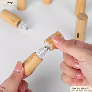 CPINCP Tre Cuộn Trên Chai, Mini Với Chai Con Lăn Inox, Quà Tặng Bộ Du Lịch Di Động 3ml / 5ml / 10ml / 15ml Chai Có Thể Đổ Lại Cho Tinh Dầu Mẫu Nước Hoa