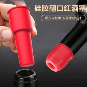 Nút Chặn Chai Rượu Vang Đỏ Đa Năng Silicon Mềm Đôi Cói Chai Rượu Vang Chuyên Dụng Nút Chặn Champagne Chống Bụi Nắp Chống Rò Rỉ Chặn Niêm Phong