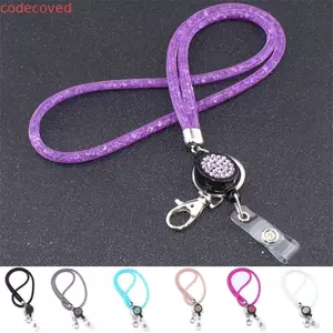 MCODECOVED Dây Thẻ ID Đồ dùng văn phòng Huy hiệu có thể thu vào Tên Thẻ Chủ Huy hiệu Kẹp Tên Thẻ Chủ Vòng cổ Dây đeo
