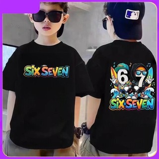 COD✅Áo phông mùa hè cho bé trai và bé gái in hình Mùa hè 67, được làm từ chất liệu cotton mềm mại, thoải mái