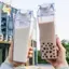 500 / 1000ML Bình Nước Thùng Sữa Vuông Cà Phê Nước ép Trà Sữa Trong Suốt Bảo Quản Sữa Cho Thể Thao Ngoài Trời Cắm Trại Tập Gym ELWW