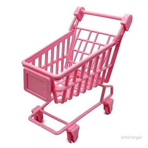 Xe đẩy siêu thị mini đồ chơi cho nhà búp bê