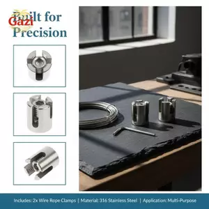 Kẹp thép không gỉ M2 / M3 / M4 / M5 / M6 đáng tin cậy để đảm bảo dây và dây trong hệ thống Trellis [VN]