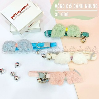 Vòng cổ cho chó mèo Doha Cánh nhung thiên thần pastel 3-7kg