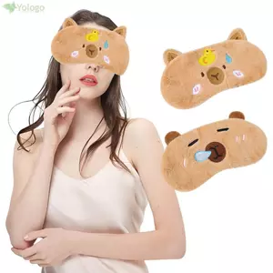 YOLOGO Mắt Ngủ, Mắt Hoạt Hình Thư Giãn, Bóng Mắt Capybara Mềm Bé Gái Nữ Du Lịch Tại Nhà