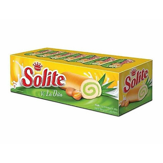 BÁNH BÔNG LAN CUỘN KEM SOLITE 20 CÁI HỘP 360G