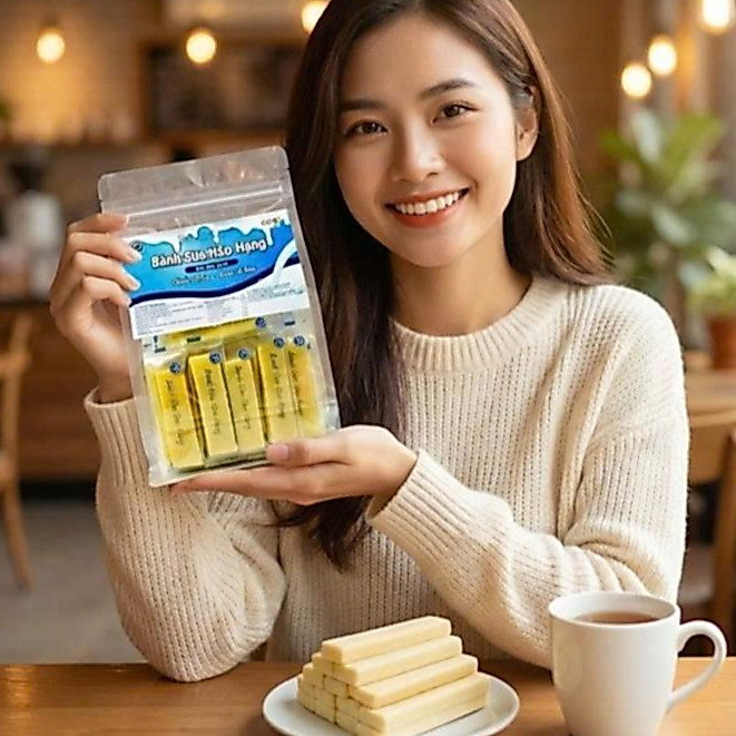 Bánh Sữa Hảo Hạng- Chuẩn vị sưa, đậm vị sữa. Đặc sản Ba Vì. Sữa Nam Oanh Ba Vì.