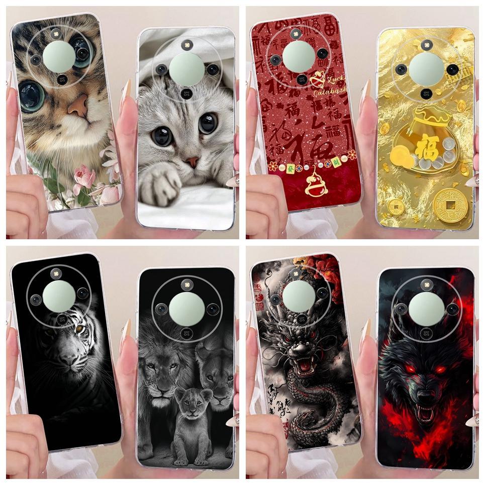 Ốp Điện Thoại May Mắn May Mắn Cho Honor X9d 5G x70 Magic8 Lite Ốp Lưng Hoạt Hình Rồng Và Hổ Mát Ốp Lưng Silicon Mờ Mềm