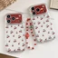 Ốp Điện Thoại Long Lanh Cherry Chain Cho iPhone 17 Pro Max 16 15 14 Vỏ Bảo Vệ Chống Sốc