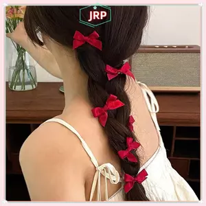 JRP 10 Chiếc Nơ Kẹp Tóc Ngọt Ngào Ballet Ruy Băng Nơ Kẹp Tóc Bang Kẹp Bé Gái Hàn Quốc Mini Lấy Kẹp Mũ Phụ Kiện Tóc JRP