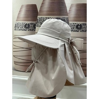 Mũ chống nắng nữ rộng vành kèm khẩu trang che mặt che gáy, chống tia UV bảo vệ da khi đi xe máy