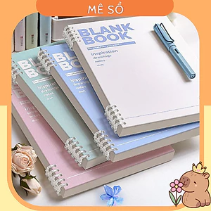 Sổ Bìa Còng A5 B5, Sổ Còng Nhựa Chữ Blank Book - Sổ Còng Tháo Được Giấy Khuyết Còng, Lõi giấy Refill