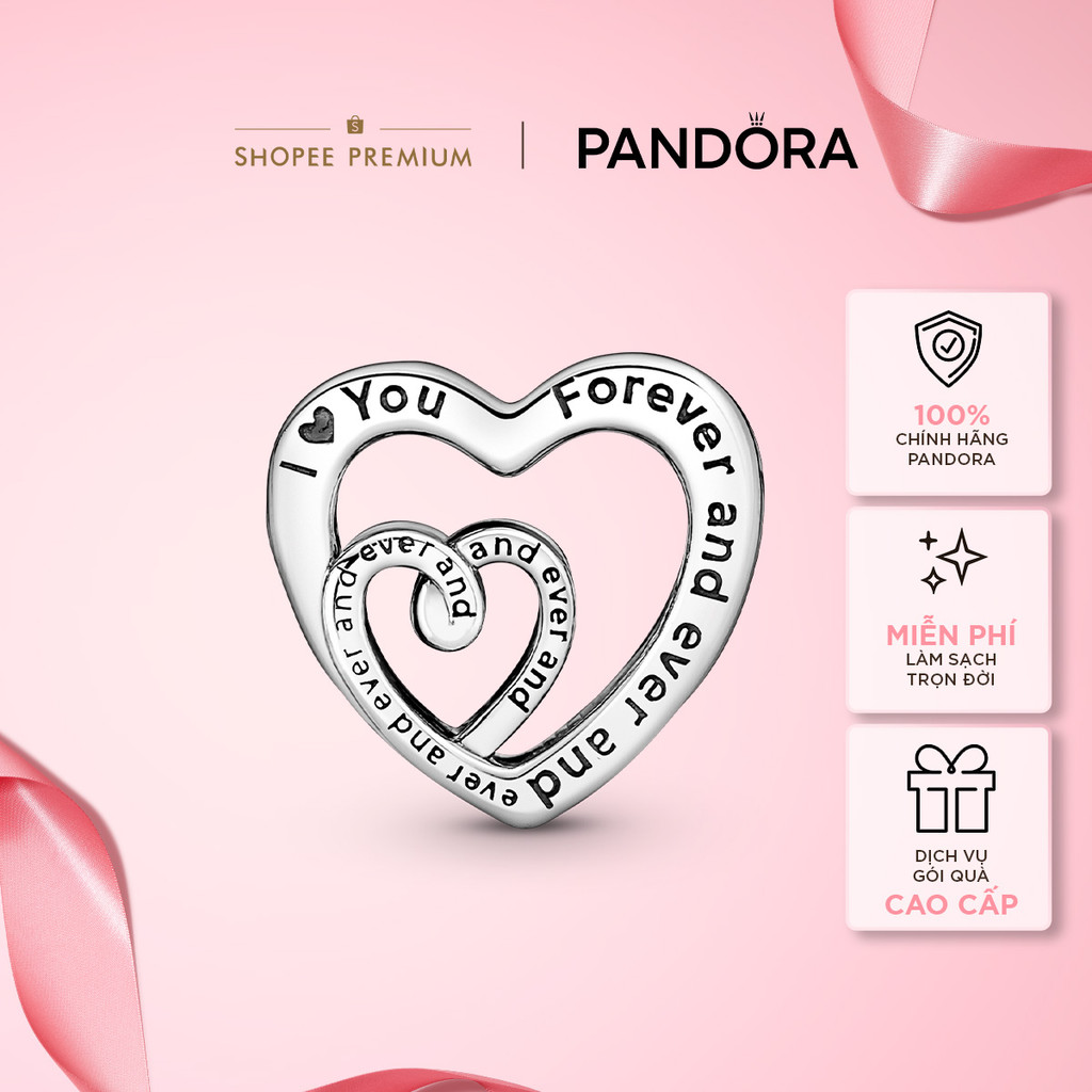 Charm Bạc Pandora Trái Tim Con Yêu Mẹ