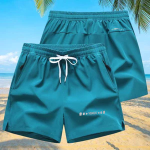 Quần short thể thao ba phần có khóa kéo thực tế YONEX, in 3D nhẹ và khô nhanh, dây rút co giãn rộng và lớn, quần short tennis thể dục chạy bộ ngoài trời cầu lông