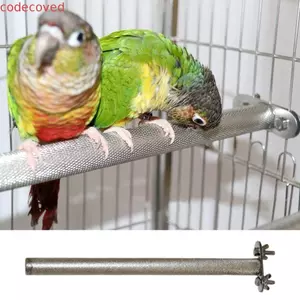Giá đỡ đồ chơi chim CODECOVED, Trạm tập thể dục răng miệng Đường kính 1,9cm Cá rô vẹt bằng thép không gỉ, Dễ dàng làm sạch 15-30m Bền chống mài mòn Chân đế chim Budgerigars