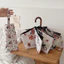 Hoa Mùa Hè Gấp Ô Vinyl Chống Nắng Tia UV Che Nắng Tự Động Di Động