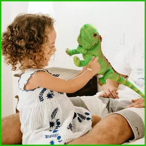 Nhồi Bông Thằn Lằn Chàm Thú Nhồi Bông Sang Trọng Đồ Chơi Bò Sát Động Vật Nhân Vật Búp Bê Mềm Hoạt Hình Đệm Gối saixit2vn