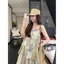 Mùa hè Boho Boho In Cami Áo Vest Kỳ nghỉ Thư giãn Thái Lan Không tay Top Beach Loose Slimmer Look Top