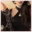JRP Đầm Phụ Kiện Nữ Cánh Tay Ấm Tay Gợi Cảm Găng Tay Co Giãn Niềm Đam Mê Gothic Ngón Retro Lưới Hoa Ren Găng Tay JRP