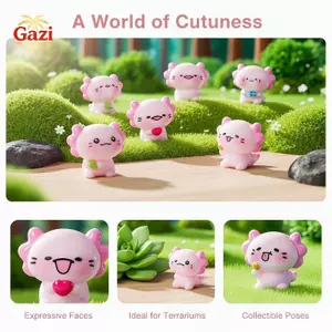 6 Chiếc Mini Nhựa Axolotl Nhân Vật Thu Nhỏ Món Ăn Vườn Micro Trang Trí Phong Cảnh Trà Bàn Làm Vườn Axolotl Trang Trí [VN]