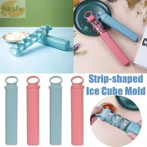 Khuôn Làm Đá NKSFX, Khay Đá Kéo Dải Dài, Khuôn Silicon Đóng Băng Nhanh DIY Có Thể Tái Sử Dụng Sáng Tạo Gia Đình