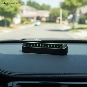 1PC Thẻ đỗ xe tạm thời trên ô tô Biển số điện thoại Biển số điện thoại Bãi đậu xe Dừng phụ kiện ô tô Đẹp