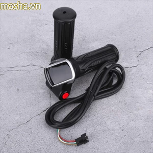 Tay ga tay ga, Màn hình LCD 6 lõi Tay ga tốc độ xe đạp điện, Tay cầm ga điện có thể điều chỉnh bền bỉ