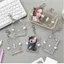 Giá đỡ Photocard PYCOU Kpop, Giá đỡ thẻ ảnh thần tượng cánh thiên thần 3 Inch, Động vật hoạt hình Kawaii có móc khóa Mặt dây chuyền túi đựng thẻ Acrylic