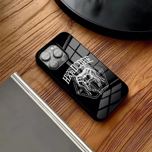 BK-1 100 Hardcore Dog To The Bone Ốp Lưng Điện Thoại IPhone 16 15 14 Pro 11 13 12 Mini 6 8 7 Plus Kính Thiết Kế Sang Trọng Cove