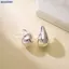 Bluelover 1 Cặp Vintage Tính Khí Vàng Bạc Chunky Mái Vòm Thả Bông Tai Nữ Hợp Kim Bóng Thi Giọt Bông Tai Nhẹ Vòng Mới