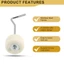 1 Mảnh Trống Bàn Đạp Beater Trống Búa Có Đầu Nỉ Bạc Trắng Trống Búa Trống Bàn Đạp Búa Cho Trống Bàn Đạp Beater Bộ Phận Nhạc Cụ