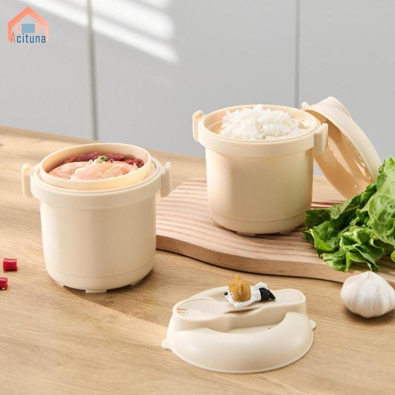 Nồi cơm điện vi sóng cho rau củ và gạo có thìa 5,5x5,7 inch