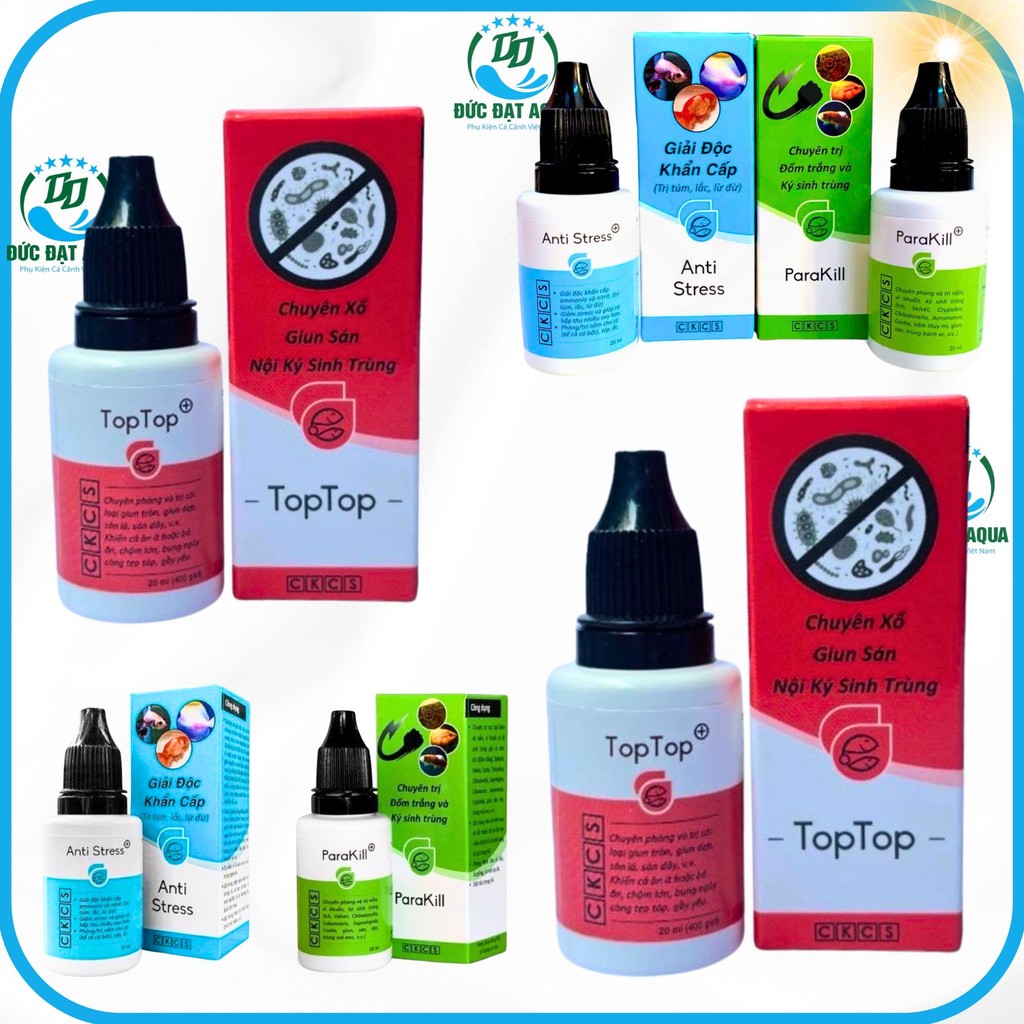 Anti stress - Parakill - Top Top Dưỡng cá,nấm đốm trắng, cá cảnh cá thủy sinh, hàng chính hãng 9