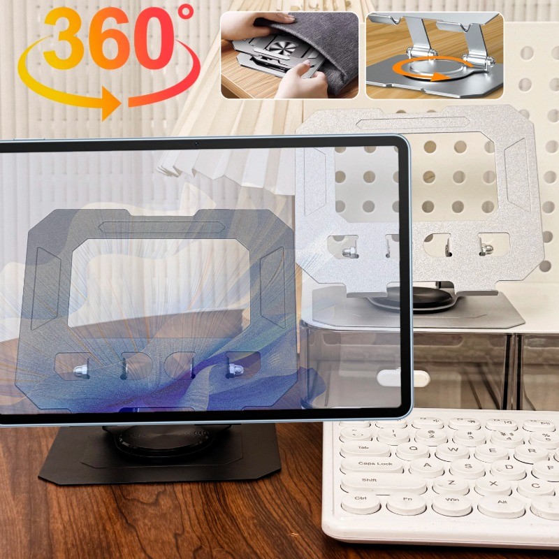 Tối giản chất lượng cao 360° Giá đỡ máy tính bảng có thể xoay được - Giá đỡ máy tính bảng máy tính xách tay bền bỉ - Giá đỡ máy tính bảng máy tính xách tay chắc chắn​